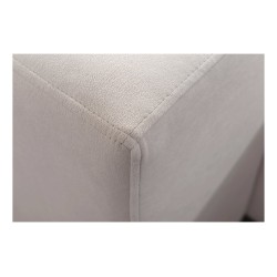 Sofá esquinero en forma de U Alto VI con lamas, función de cama y reposacabezas ajustables Plecionka, Sawana 14.