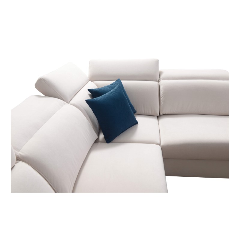 Sofá esquinero en forma de U Alto VI con láminas, función de cama y reposacabezas ajustables Plecionka, Sawana 84 Sofá esquinero en forma de U Alto VI con láminas, función de cama y reposacabezas ajustables Plecionka, Sawana 84