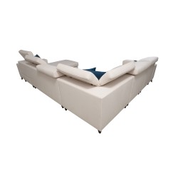 Moderner Ecksofa U Alto VIII mit Lamellen - Geflecht, Sawana 26
