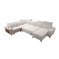 Modern Alto VIII Corner Sofa with Slats - Wicker, Sawana 72