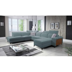 U-shaped Alto X corner sofa with Plecionka, Sawana 72 - functionality combined with elegance