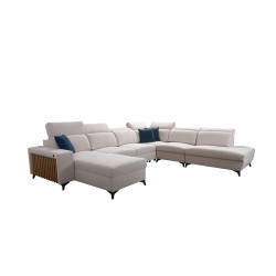Ecksofa in U-Form Alto X mit Flechtwerk, Sawana 72 - Funktionalität kombiniert mit Eleganz