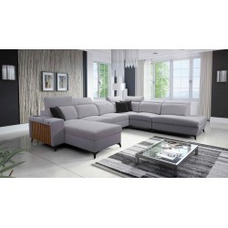 Alto X U-Shaped Corner Sofa with Plecionka, Sawana 84 - functionality combined with elegance