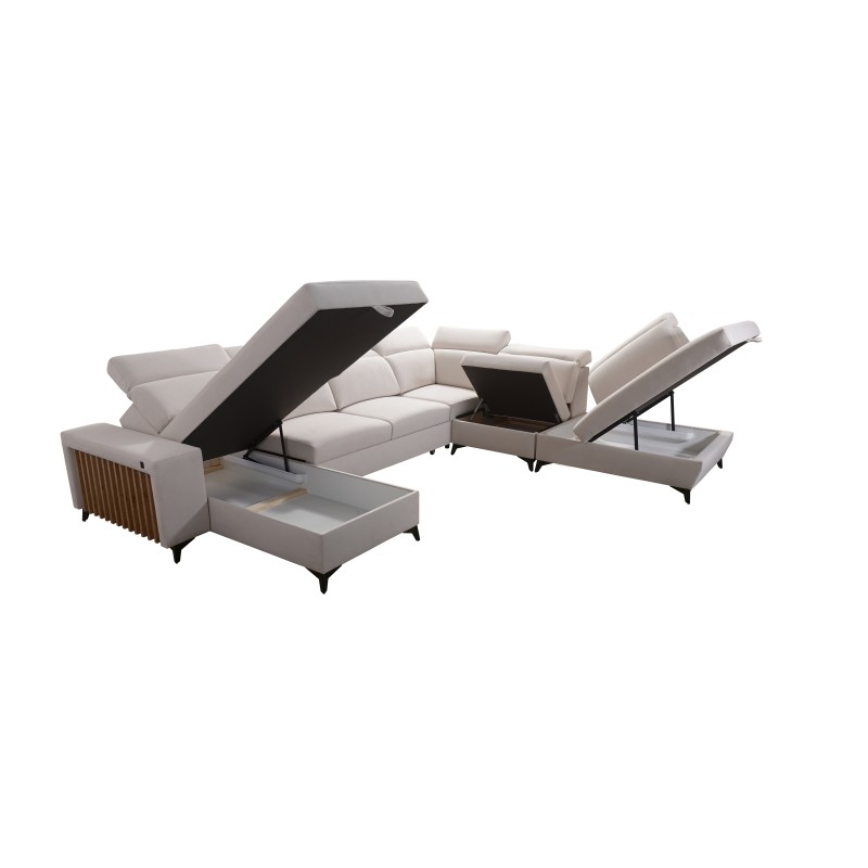 U-förmiges Sofa Alto X mit Geflecht, Sawana 96 - Funktionalität verbunden mit Eleganz U-förmiges Sofa Alto X mit Geflecht, Sawana 96 - Funktionalität verbunden mit Eleganz