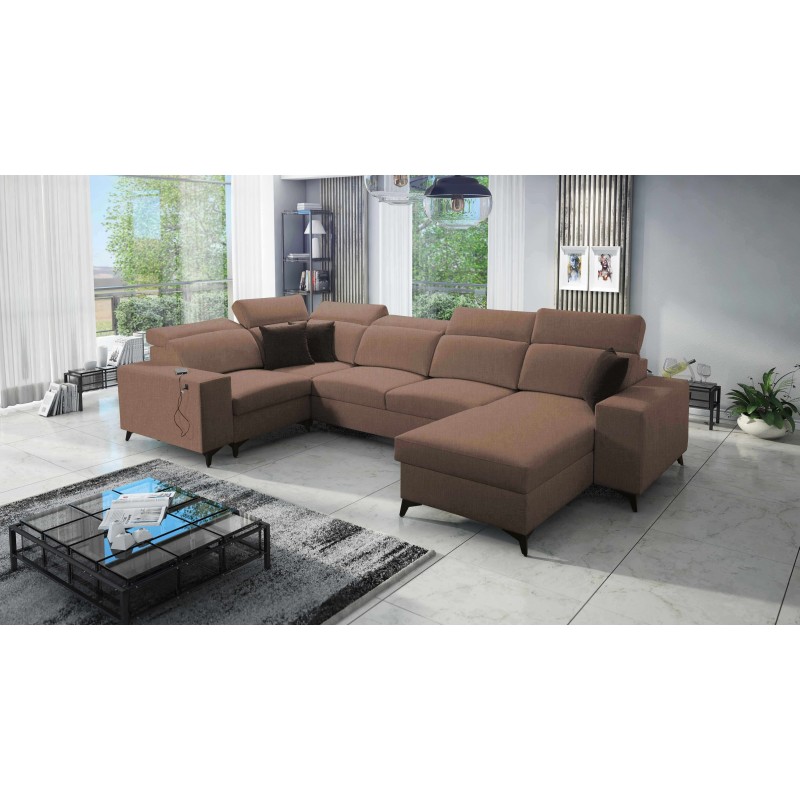 U-shaped Alto IV Mix sectional sofa with a sleeping function - Elegance and functionality in one!