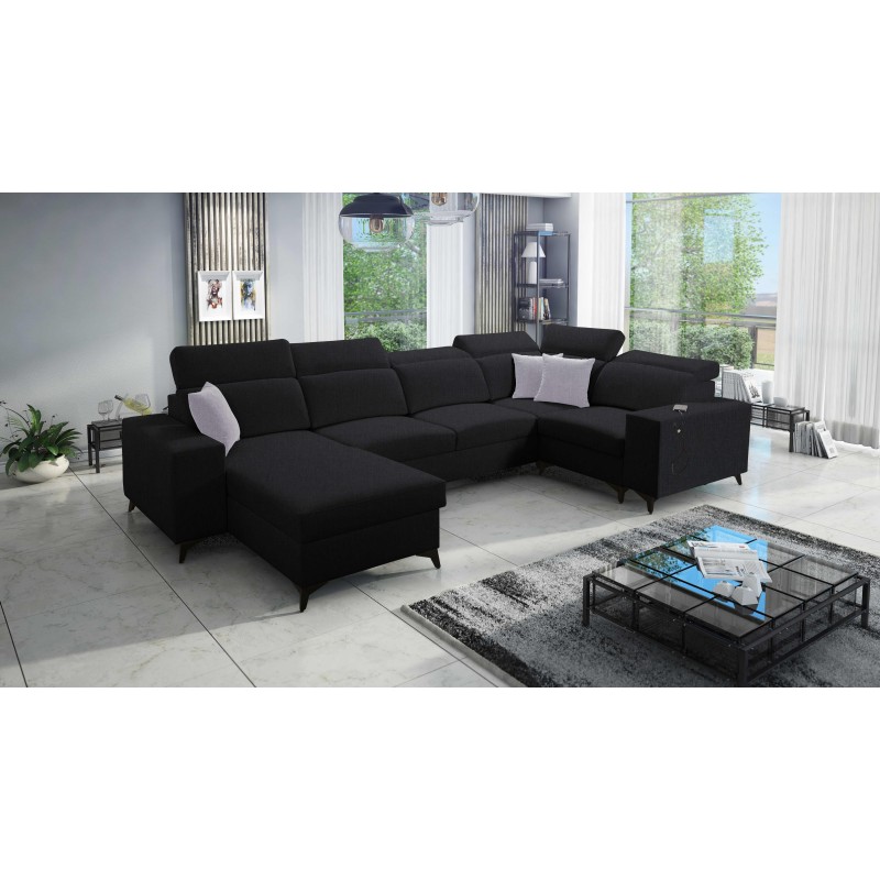 U-shaped Alto IV Mix sectional sofa with a sleeping function - Elegance and functionality in one!