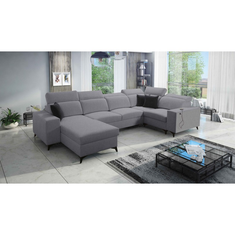 U-shaped Alto IV Mix sectional sofa with a sleeping function - Elegance and functionality in one!