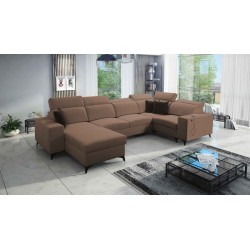 U-shaped Alto IV Mix sectional sofa with a sleeping function - Elegance and functionality in one!