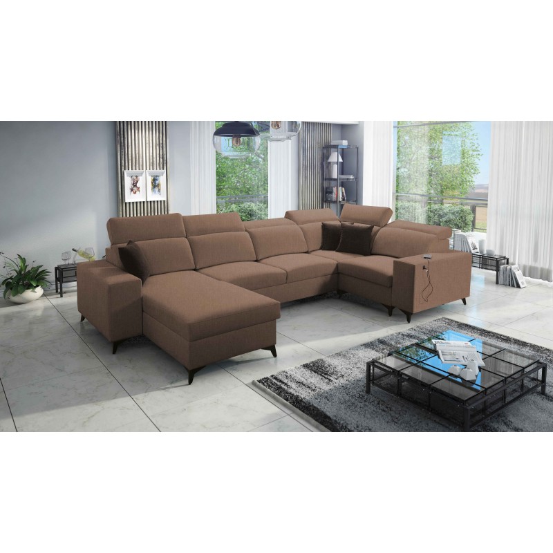 U-shaped Alto IV Mix sectional sofa with a sleeping function - Elegance and functionality in one!