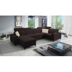 U-shaped Alto IV Mix sectional sofa with a sleeping function - Elegance and functionality in one!
