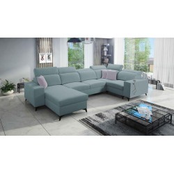 U-shaped Alto IV Mix sectional sofa with a sleeping function - Elegance and functionality in one!
