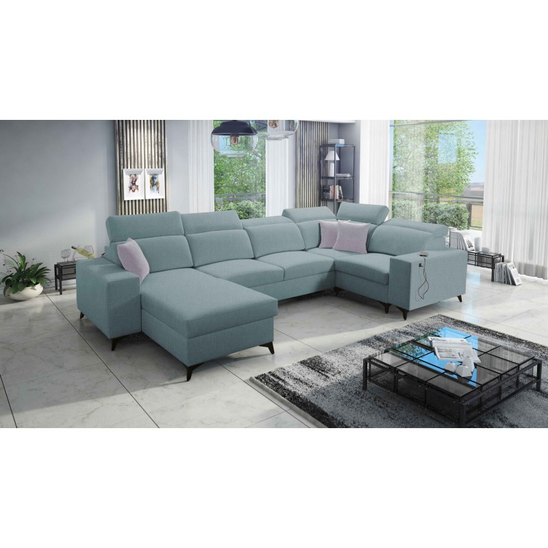 U-shaped Alto IV Mix sectional sofa with a sleeping function - Elegance and functionality in one!