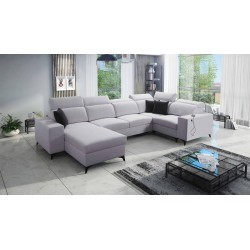 U-shaped Alto IV Mix sectional sofa with a sleeping function - Elegance and functionality in one!