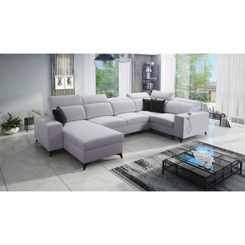 U-shaped Alto IV Mix sectional sofa with a sleeping function - Elegance and functionality in one!
