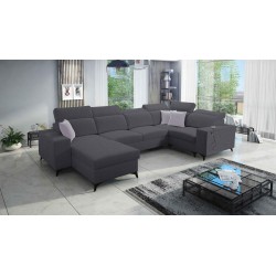U-shaped Alto IV Mix sectional sofa with a sleeping function - Elegance and functionality in one!