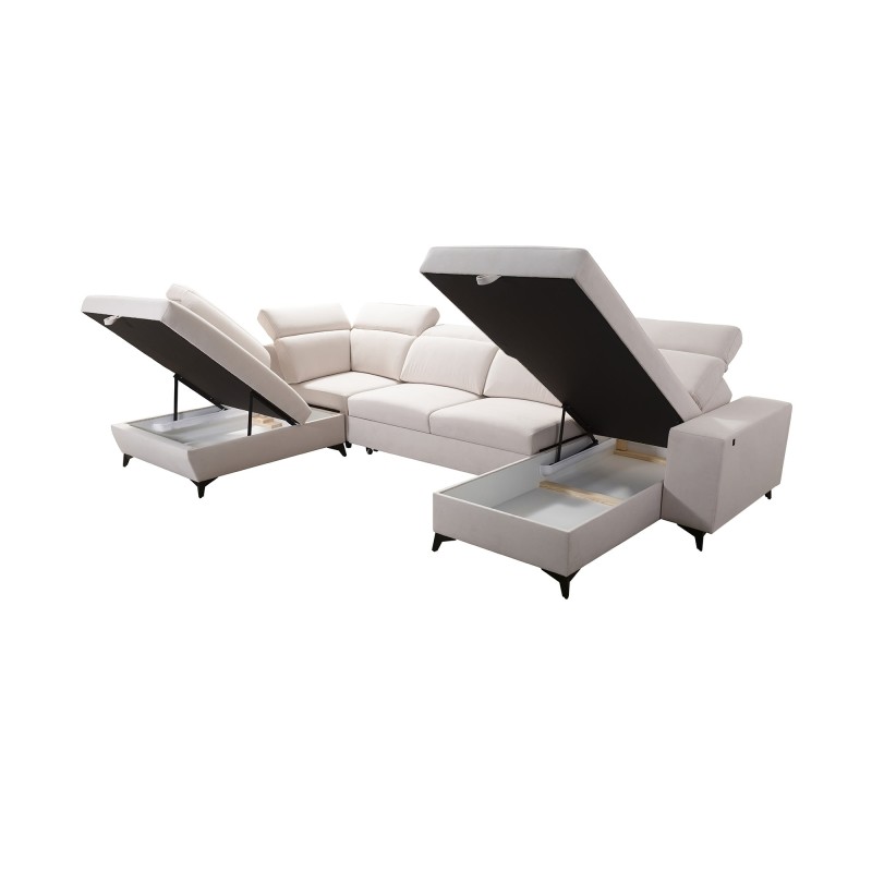 Narożnik w kształcie U Alto VI Mix z funkcją spania – komfort i nowoczesny design Narożnik w kształcie U Alto VI Mix z funkcją spania – komfort i nowoczesny design