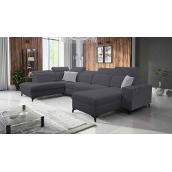 U-shaped corner sofa Alto VI Mix with sleeping function – comfort and modern design