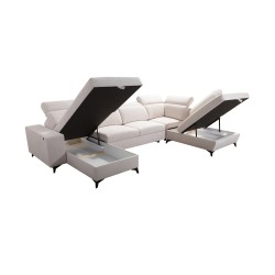 Narożnik w kształcie U Alto VI Mix z funkcją spania – komfort i nowoczesny design