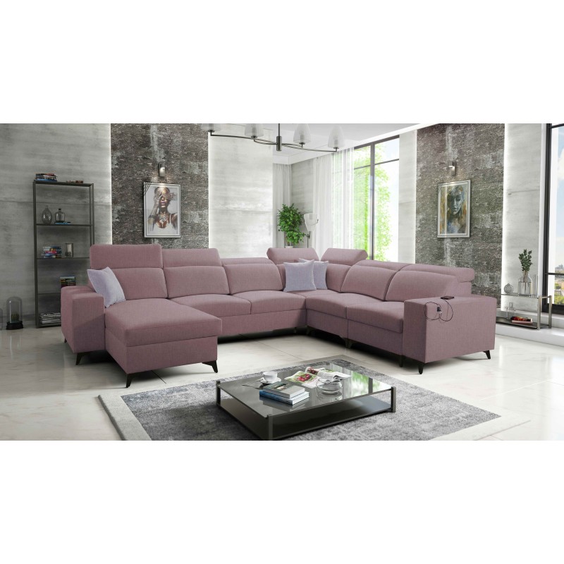 U-förmiges Sofa Alto VIII Mix mit Schlaffunktion - ideal für Wohnzimmer und Schlafzimmer