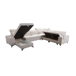 U-förmiges Sofa Alto VIII Mix mit Schlaffunktion - ideal für Wohnzimmer und Schlafzimmer