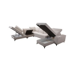 Sofá en forma de U Alto X Mix - Elegancia y Comodidad en Uno.