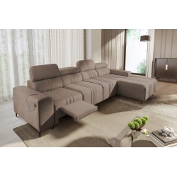 Verona XII Mix Ecksofa mit Schlaffunktion Samt, Vena 14 - Eleganz und Komfort in einem Möbelstück