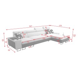 Esquina Prestige XII Mini con función para dormir y puerto USB, tela Suave al tacto, Freya 210.23 + Tauro 8207 | Tu Lugar de Con Esquina Prestige XII Mini con función para dormir y puerto USB, tela Suave al tacto, Freya 210.23 + Tauro 8207 | Tu Lugar de Con