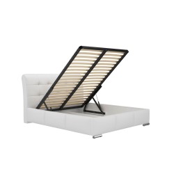 Cama Tapizada Rebma con Contenedor: Lujo y Comodidad en Uno