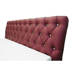 Cama tapizada Asti con contenedor para ropa de cama, tela Plecionka, Inari 81 Cama tapizada Asti con contenedor para ropa de cama, tela Plecionka, Inari 81