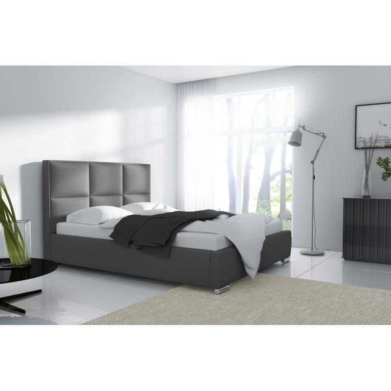 Como upholstered bed with bedding storage - Comfort and style in one Como upholstered bed with bedding storage - Comfort and style in one