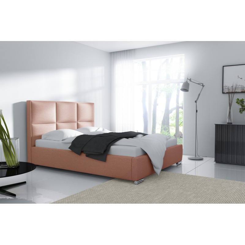 Como upholstered bed with bedding storage - Comfort and style in one Como upholstered bed with bedding storage - Comfort and style in one