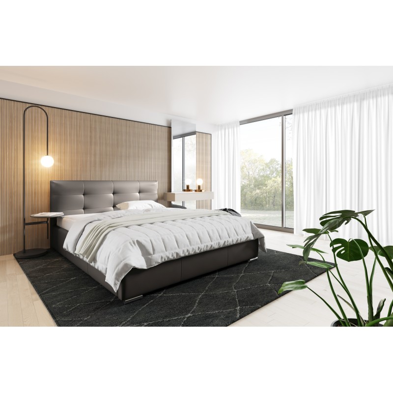 Aurora upholstered bed with a storage compartment for bedding Eco leather, Soft 29 Soft 33 Aurora upholstered bed with a storage compartment for bedding Eco leather, Soft 29 Soft 33