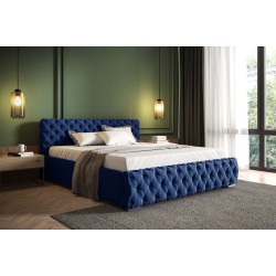 Gepolstertes Bett Fabi mit Bettkasten Velours, Magic Velvet 2297 | Dein idealer Schlafplatz
