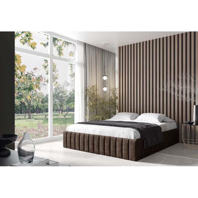 Das gepolsterte Bett Begi mit Bettkasten – Komfort und Eleganz in Ihrem Schlafzimmer. Das gepolsterte Bett Begi mit Bettkasten – Komfort und Eleganz in Ihrem Schlafzimmer.