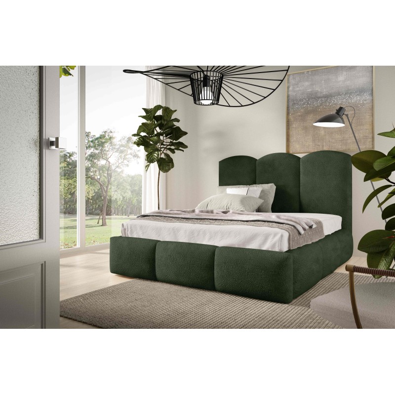 Cama tapizada Omega con contenedor para ropa de cama Boucle, Balo 20089 - comodidad y estilo en uno. Cama tapizada Omega con contenedor para ropa de cama Boucle, Balo 20089 - comodidad y estilo en uno.