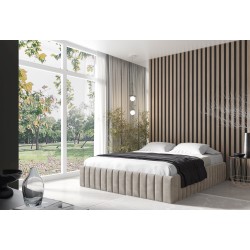 Das gepolsterte Bett Begi mit Bettkasten – Komfort und Eleganz in Ihrem Schlafzimmer.