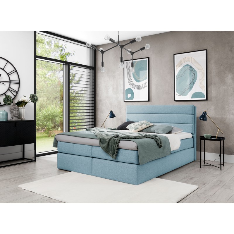 Alto Continental Bed in Raquel 4 Fabric - Comfort and Design in One