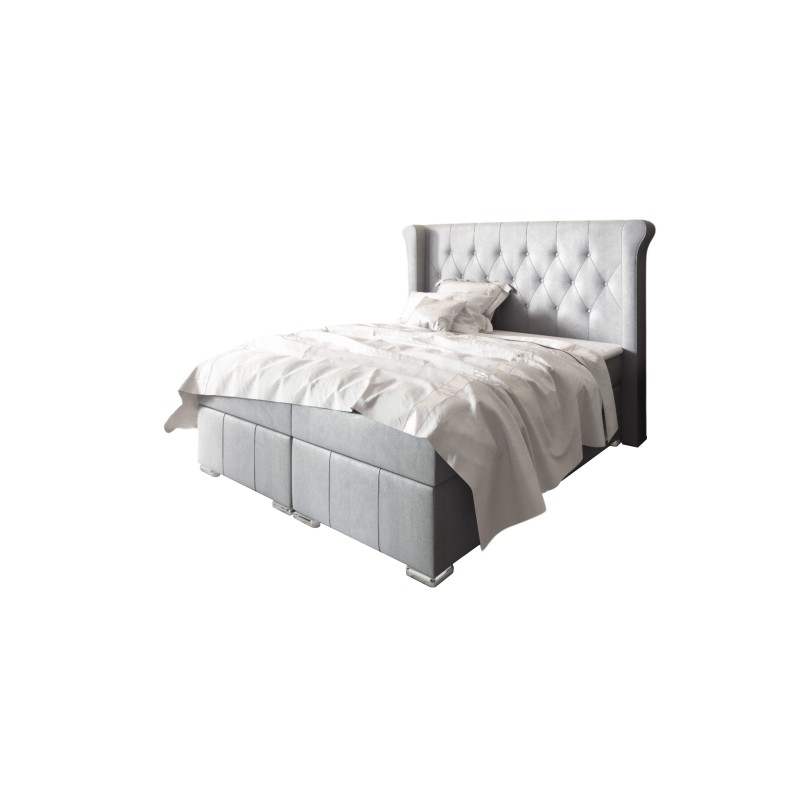 Cama continental Simo con contenedor para ropa de cama tejido nan, Mat velvet 99 - confort y elegancia en tu dormitorio. Cama continental Simo con contenedor para ropa de cama tejido nan, Mat velvet 99 - confort y elegancia en tu dormitorio.