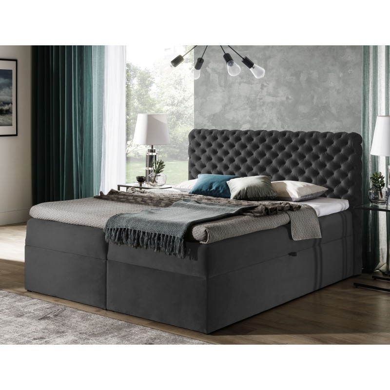 Luxury Chesterfield Continental Bed with Memory - nan, Riviera 97 16 | Premium Style Bedroom