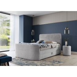 Luxury Bedroom Comfort | Continental Bed Forma with Storage Ottomans in Fabric