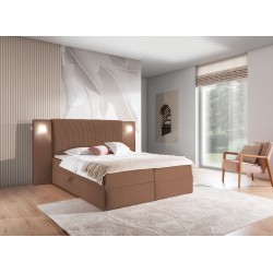 Cama Continental de Lujo Noxar con Iluminación Sensorial