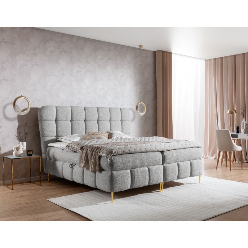 Kontinentalbett Prismo mit dekorativen Steppungen – Eleganz und Schlafkomfort Kontinentalbett Prismo mit dekorativen Steppungen – Eleganz und Schlafkomfort