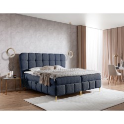 Cama continental Prismo con capitoné decorativo: elegancia y comodidad para dormir
