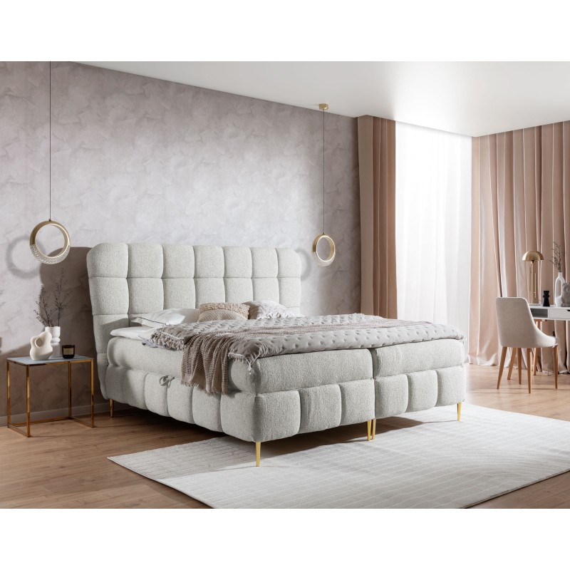 Prismo continental bed with decorative tufting – elegance and sleeping comfort