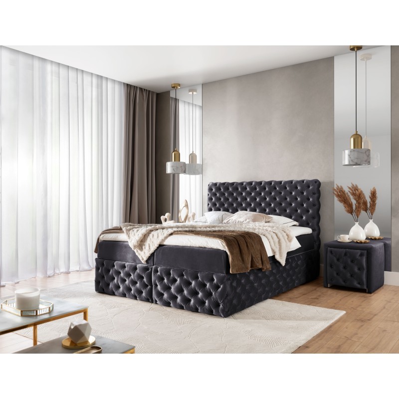 Dormo continental bed tufted with buttons - comfort and elegance in your bedroom