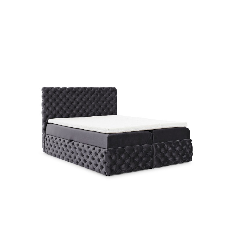 Cama continental Dormo acolchada con botones - comodidad y elegancia en tu dormitorio. Cama continental Dormo acolchada con botones - comodidad y elegancia en tu dormitorio.