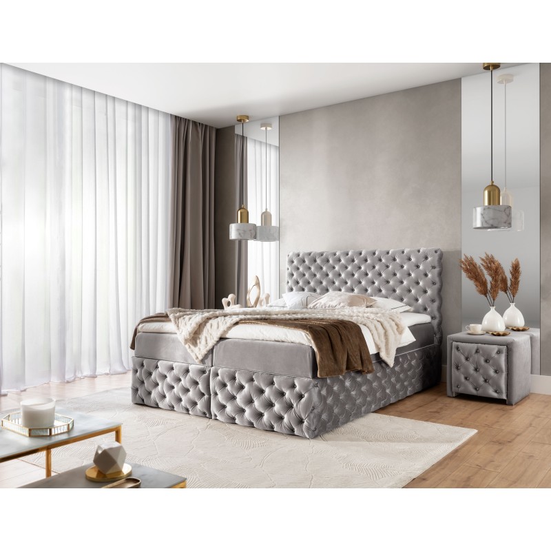 Dormo continental bed tufted with buttons - comfort and elegance in your bedroom