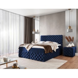 Cama continental Dormo acolchada con botones - comodidad y elegancia en tu dormitorio.
