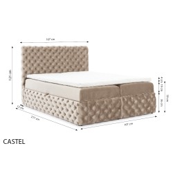 Łóżko kontynentalne Dormo pikowane guzikami - komfort i elegancja w Twojej sypialni Łóżko kontynentalne Dormo pikowane guzikami - komfort i elegancja w Twojej sypialni