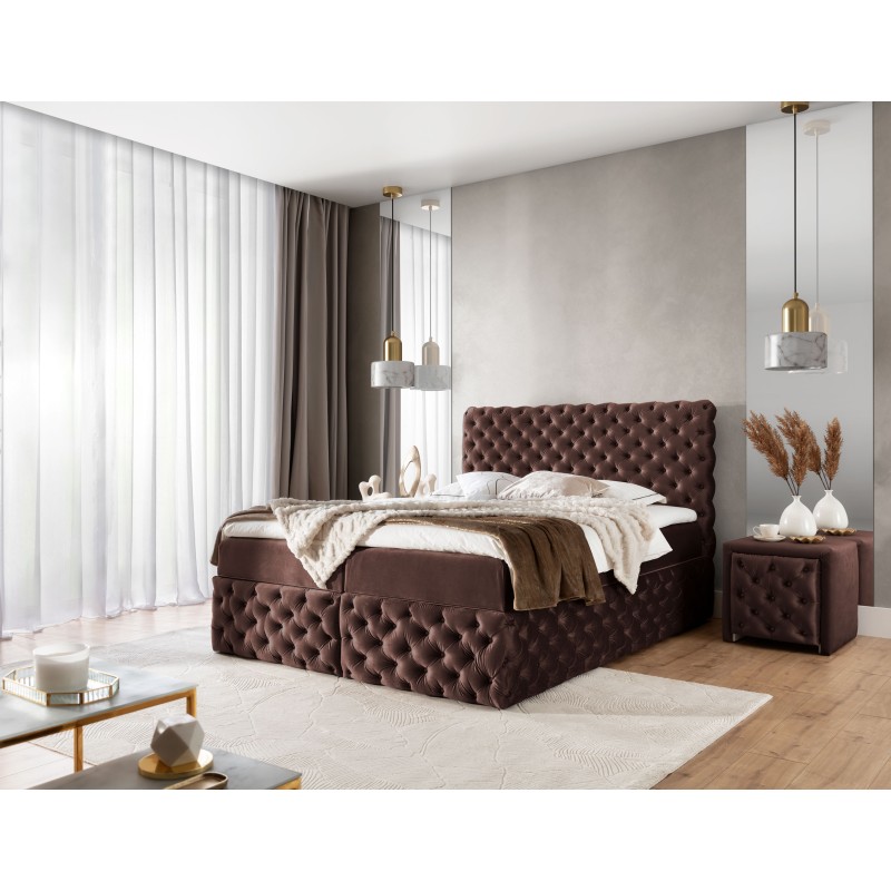 Dormo continental bed tufted with buttons - comfort and elegance in your bedroom